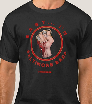 The Hike I'm Baltimore Badd Men's T-Shirt (Black)
